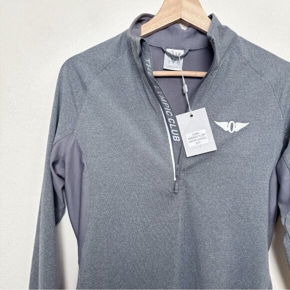 Levelwear Womens Small Engergy Zip Heather Charcoal Pullover - Picture 3 of 13